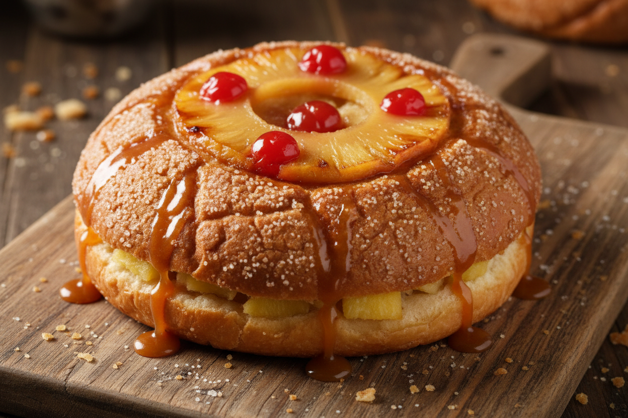The Pineapple Upside Down Concha